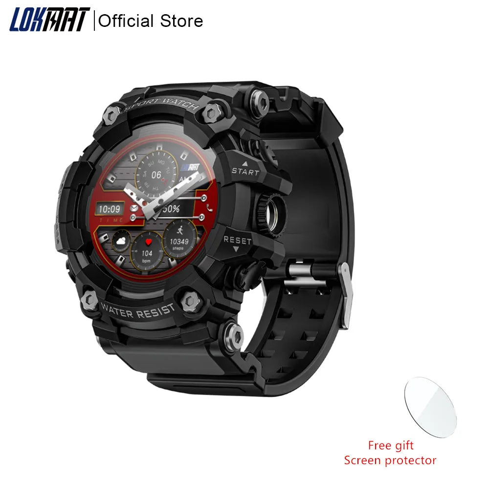 LOKMAT Rugged Sport Smart Watch for Active Adults Waterproof