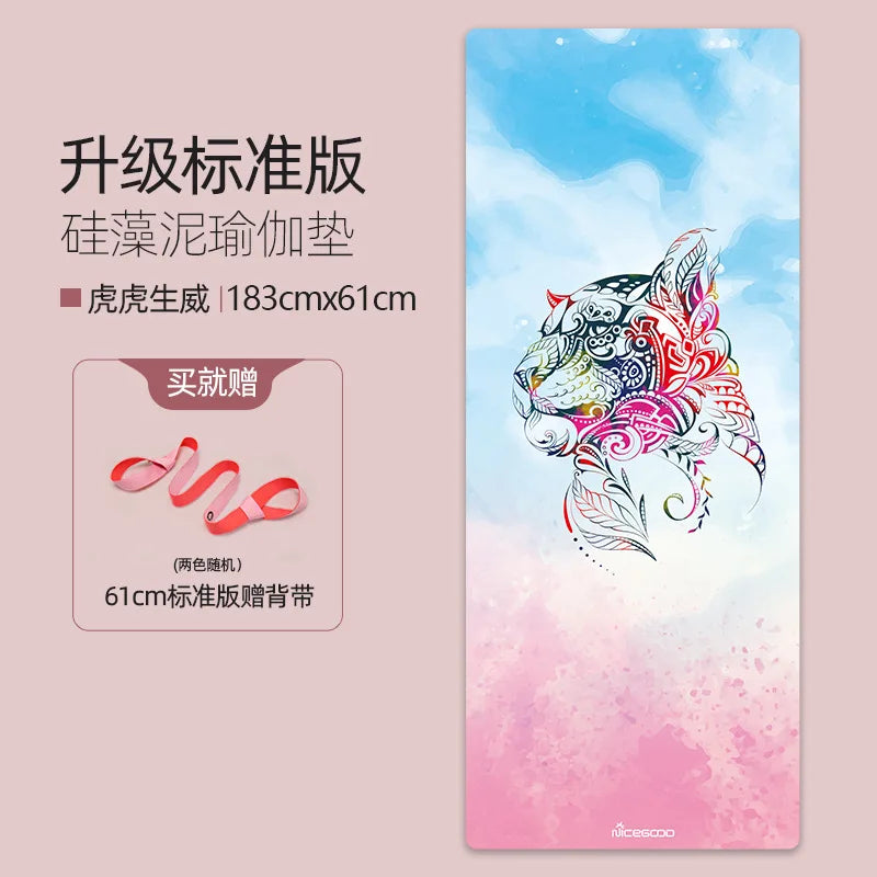 Hign Concerned Pilates Yoga Mat Diatomite Anti Slip Fitness Mat