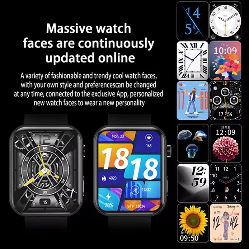 ZYKEXUAN Smart Watch Heart Rate IP68 Fitness Tracker