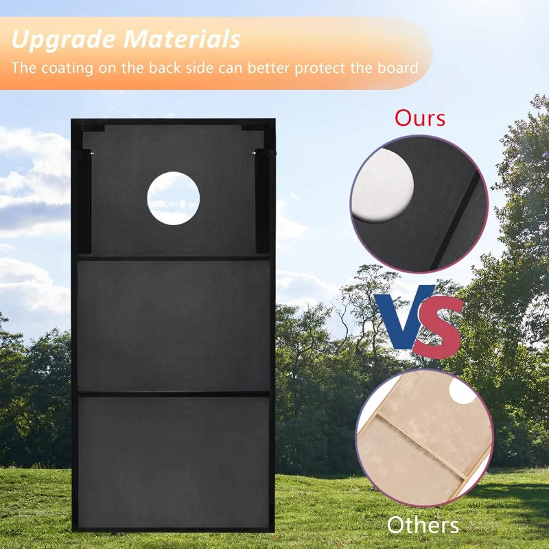Hign-concerned Cornhole Set with 8 Bean Bags Carrying Case