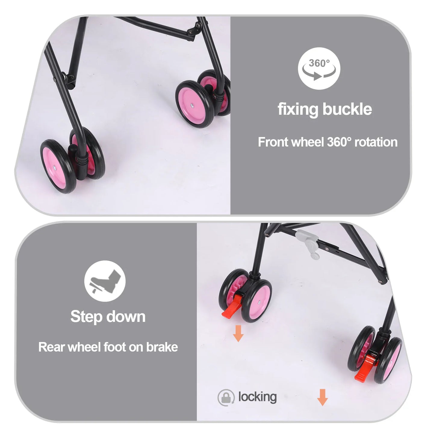 Wedyvko Pet Dog Stroller with Storage for Easy Travel