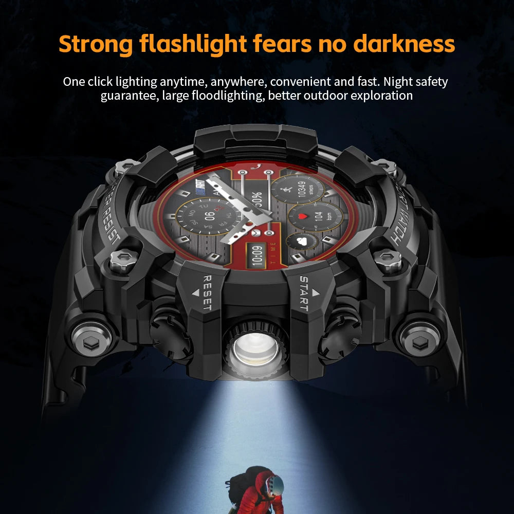 LOKMAT Rugged Sport Smart Watch Waterproof for Adults