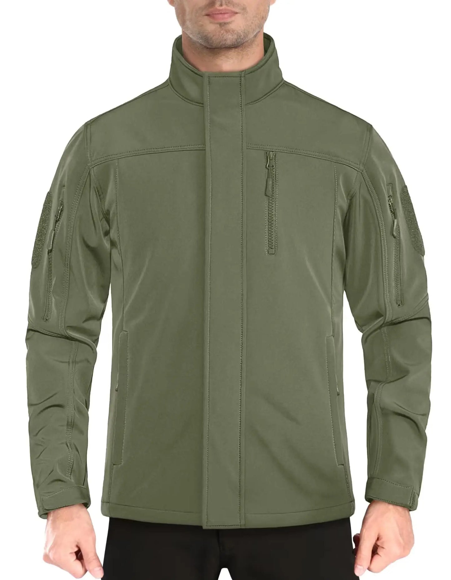 TACVASEN Windproof Hiking Parka Men Winter Softshell Jacket