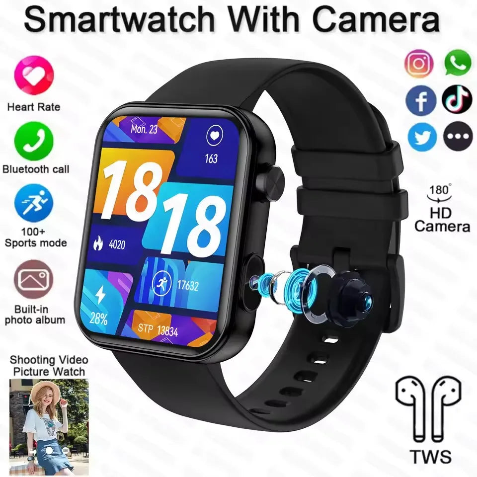 ZYKEXUAN Smart Watch Heart Rate IP68 Fitness Tracker