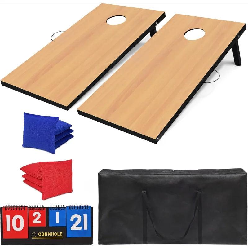 Hign-concerned Cornhole Set with 8 Bean Bags Carrying Case