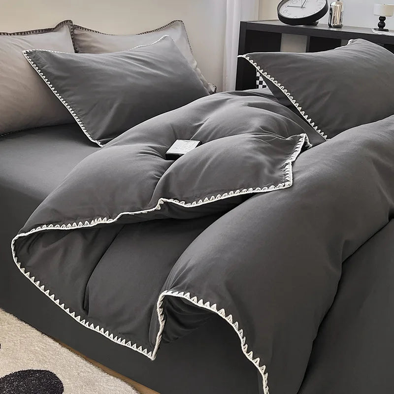 Zhejiang Duvet Cover Bedding Set 4 Piece Pure Cotton