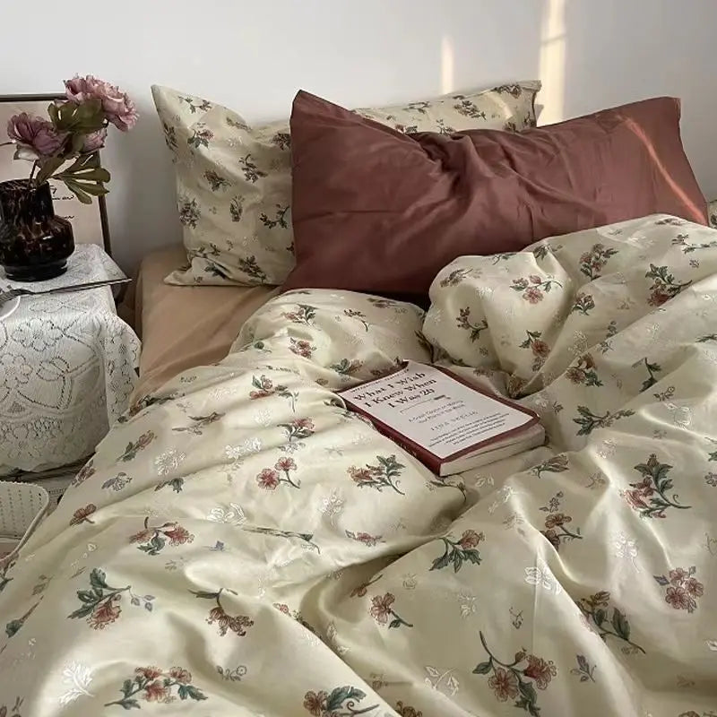 DZQCN Duvet Cover Set With Flat Sheet And Pillowcases