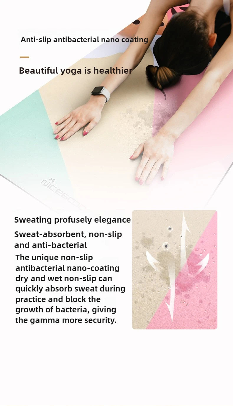 Hign Concerned Pilates Yoga Mat Diatomite Anti Slip Fitness Mat