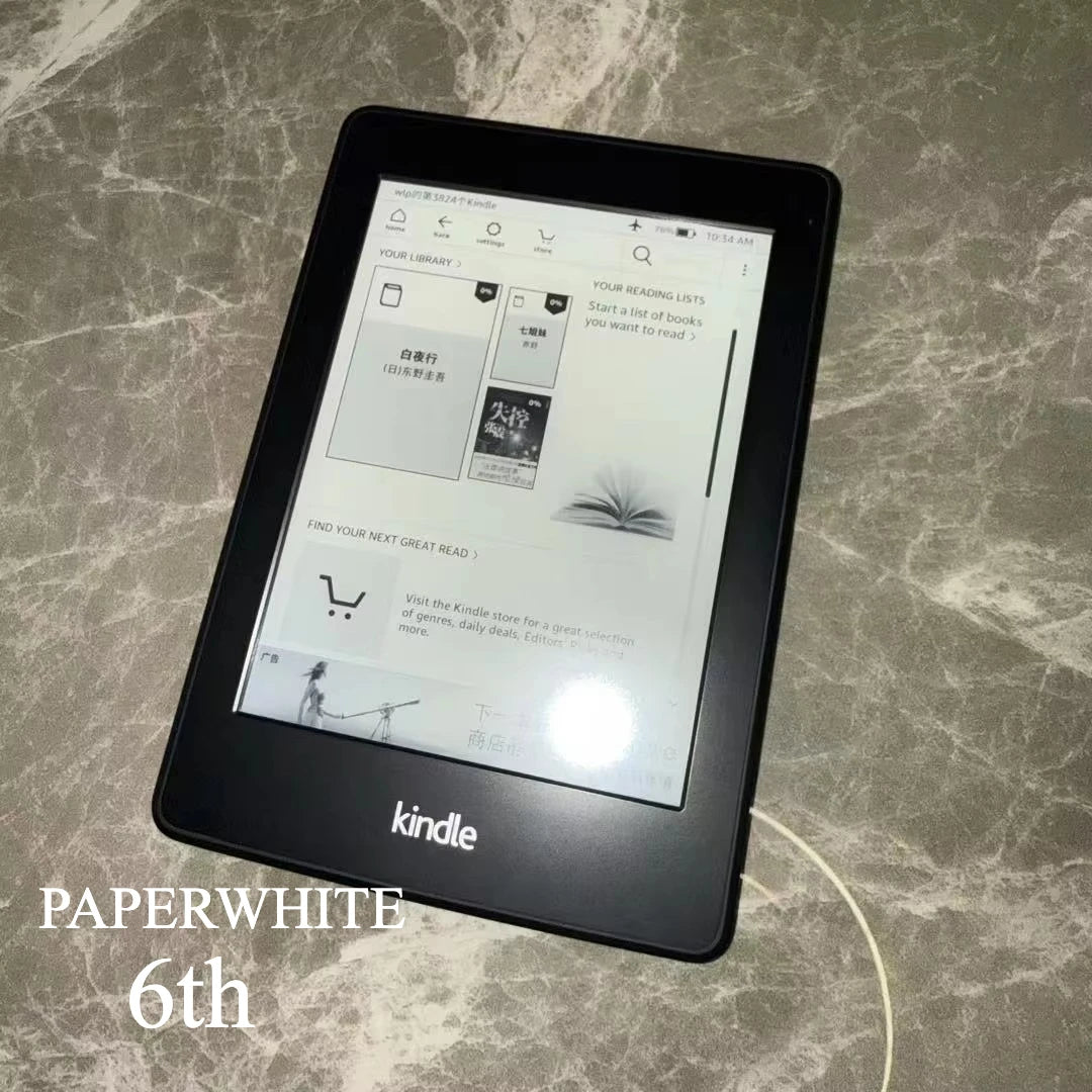 Used Kindle Paperwhite 7th/6th Good Condition Generation E-book Reader Built in Light 6 Inch Ebook E-ink Book for kindle kobo