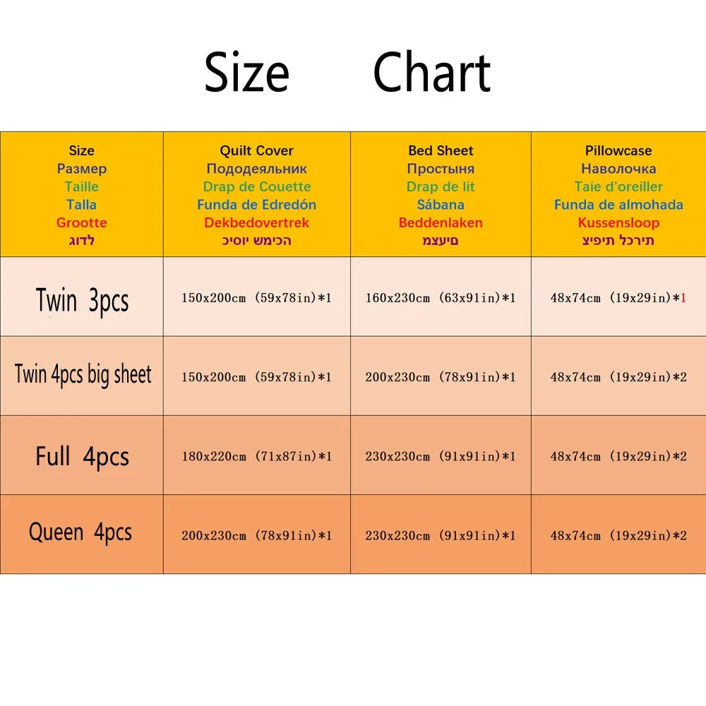 DZQCN Duvet Cover Set With Flat Sheet And Pillowcases