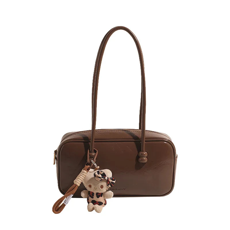 PU Leather Shoulder Bag Crossbody Vintage Pendant Classic