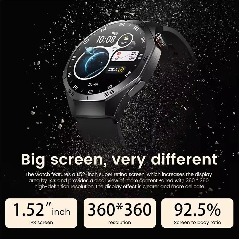 GUHUAVMI GT5 Pro Smart Watch Men With AMOLED HD GPS